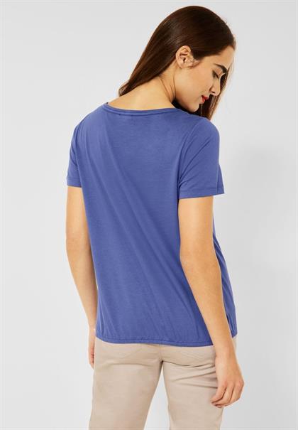 T-Shirt mit Partprint lake blue