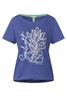 T-Shirt mit Partprint lake blue