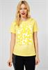 T-Shirt mit Partprint merry yellow