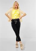 T-Shirt mit Partprint merry yellow