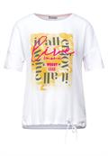 T-Shirt mit Partprint white