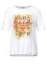 T-Shirt mit Partprint white