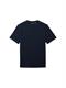 T-Shirt mit Piqué Struktur sky captain blue