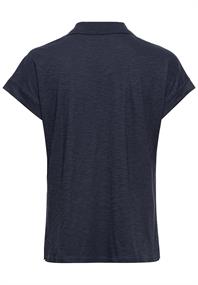 T-Shirt mit Polokragen aus Organic Cotton blue