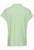 T-Shirt mit Polokragen aus Organic Cotton pistaccio