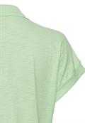 T-Shirt mit Polokragen aus Organic Cotton pistaccio