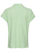 T-Shirt mit Polokragen aus Organic Cotton pistaccio
