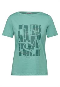 T-Shirt mit Print adriatic green