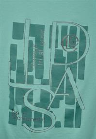 T-Shirt mit Print adriatic green