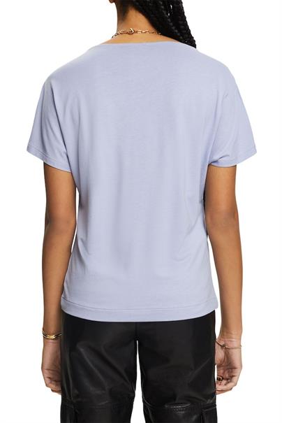 T-Shirt mit Print auf der Vorderseite light blue lavender
