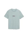 T-Shirt mit Print aus Baumwolle light ice blue
