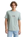 T-Shirt mit Print aus Baumwolle light ice blue