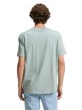T-Shirt mit Print aus Baumwolle light ice blue