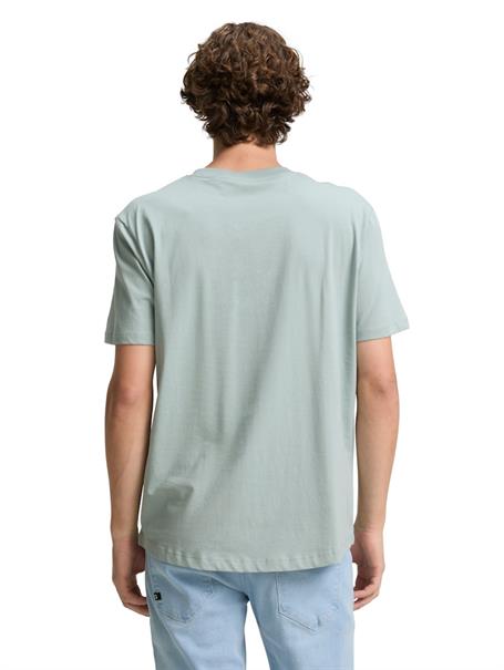 T-Shirt mit Print aus Baumwolle light ice blue