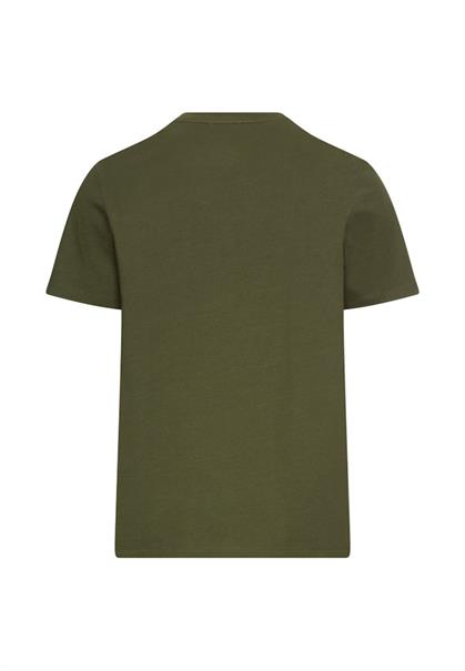 T-Shirt mit Print aus nachhaltigem Organic Cotton forest green