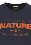 T-Shirt mit Print aus nachhaltigem Organic Cotton night blue2