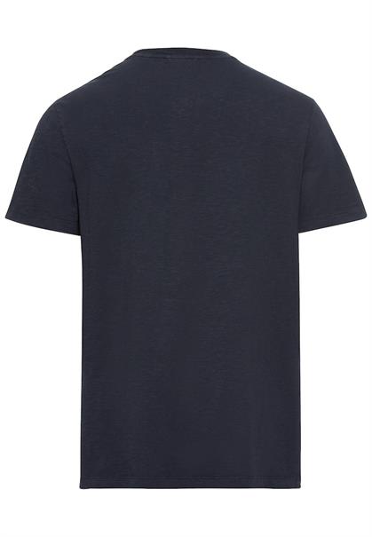 T-Shirt mit Print aus nachhaltigem Organic Cotton night blue2