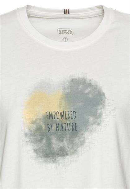 T-Shirt mit Print aus nachhaltigem Organic Cotton placement cloud