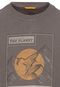 T-Shirt mit Print aus nachhaltigem Organic Cotton rock grey