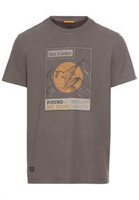 T-Shirt mit Print aus nachhaltigem Organic Cotton rock grey