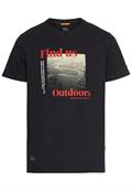 T-Shirt mit Print aus Organic Cotton dark navy