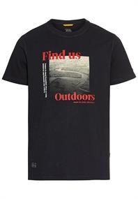 T-Shirt mit Print aus Organic Cotton dark navy