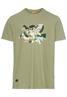 T-Shirt mit Print aus Organic Cotton dusty khaki