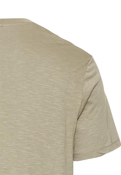 T-Shirt mit Print aus Organic Cotton khaki