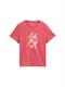 T-Shirt mit Print berry red