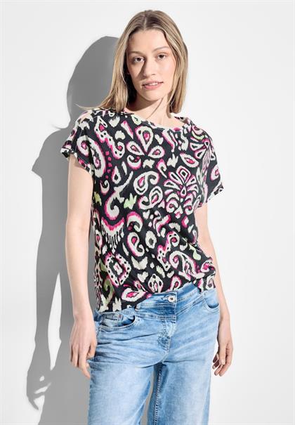 T-Shirt mit Print black
