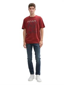 T-Shirt mit Print burgundy dark red