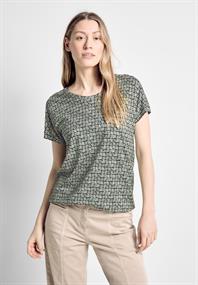 T-Shirt mit Print cool khaki