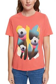 T-Shirt mit Print coral