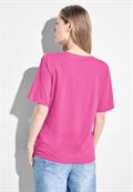 T-Shirt mit Print Detail bloomy pink