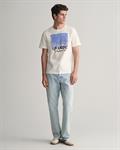 T-Shirt mit Print eggshell