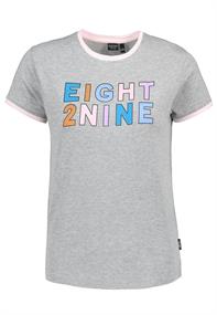 T-Shirt mit Print grey melange standard 1