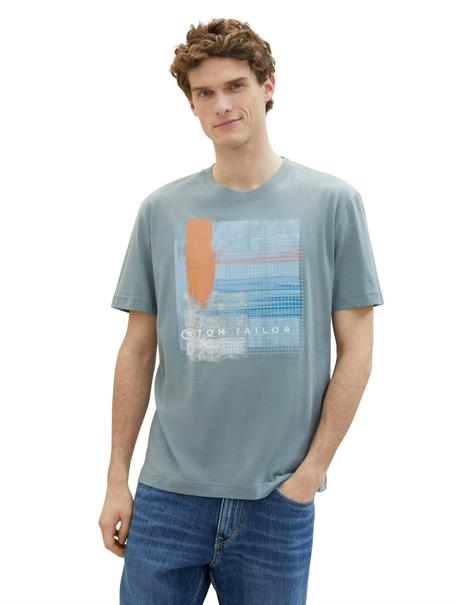 T-Shirt mit Print grey mint