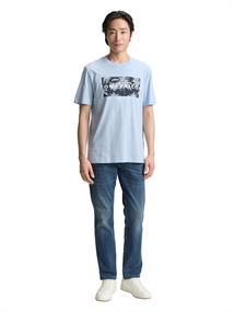 T-Shirt mit Print light powder blue