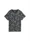T-Shirt mit Print multicolor navy dot structure