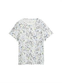 T-Shirt mit Print multicolor white dot structure