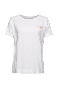 T-Shirt mit Print, Organic Cotton white 2