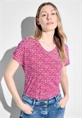 T-Shirt mit Print pink sorbet