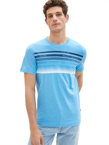 T-Shirt mit Print rainy sky blue