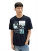 T-Shirt mit Print sky captain blue