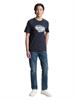 T-Shirt mit Print sky captain blue