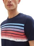 T-Shirt mit Print sky captain blue