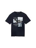 T-Shirt mit Print sky captain blue