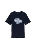 T-Shirt mit Print sky captain blue