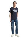 T-Shirt mit Print sky captain blue