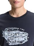 T-Shirt mit Print sky captain blue